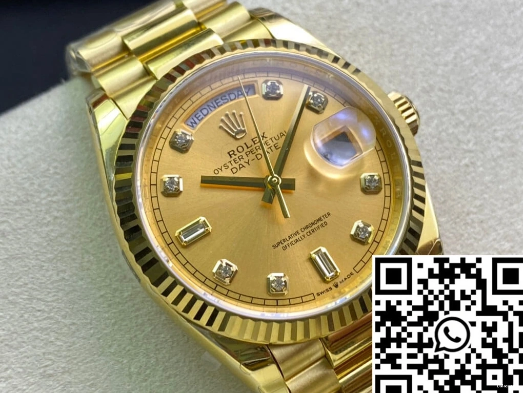 Factory M128238-0008 Dial 1019 Day-Date Gold Yellow Champagne EW Efficient Rolex 0718